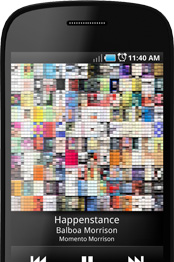 Play-Fi Android app - Now Playing screen
