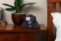 The Phorus PS1 speaker streaming audio wirelessly in the bedroom.